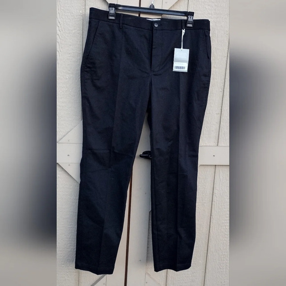 EVERLANE Pants Men’s 40x32 Black NWT Performance Twill Chino Slim Fit - Picture 1 of 6